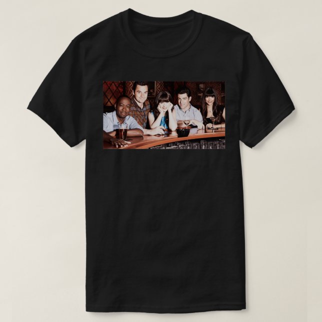 New Girl Cast Bar T-Shirt (Design Front)