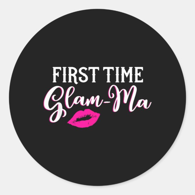 New Glam-Ma Classic Round Sticker (Front)