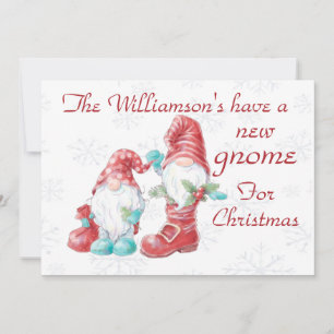 New Gnome Christmas Holidays Funny Holiday Card