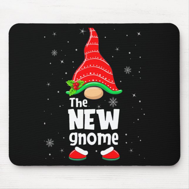 New Gnome Matching Family Group Christmas Party Pa Mouse Pad (Front)