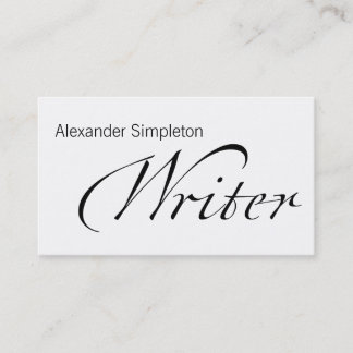 New Gothic Writer Business Card
