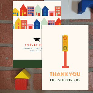 New Grad On The Block Graduation Thank You Card