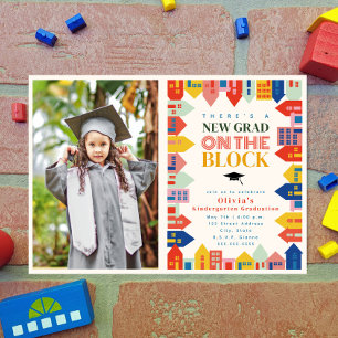 New Grad On The Block Kids Graduation  Card