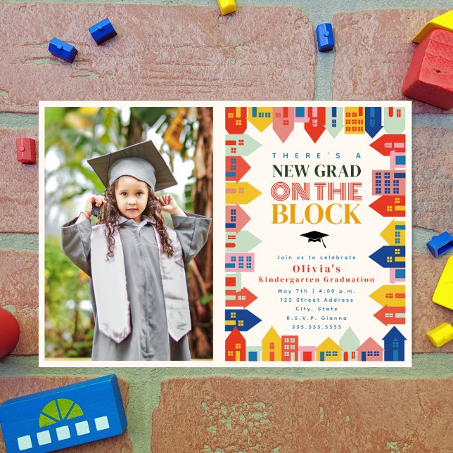 New Grad On The Block Kids Graduation  Card (Creator Uploaded)