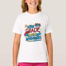 "New grade new adventure".Back to school heroine