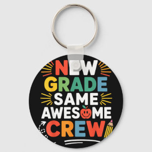 New grade same awesome crew back to school key ring