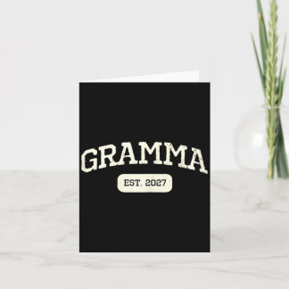 New Gramma Est 2027 1st First Time Pregnancy Card