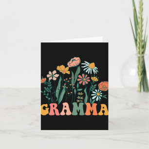 New Gramma Wildflower First Birthday & Baby Sh Card