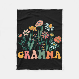 New Gramma Wildflower First Birthday &amp; Baby Sh Fleece Blanket