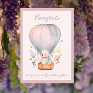 New Granddaughter Congrats greeting card