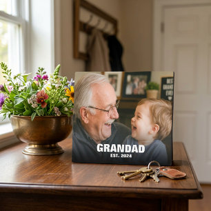 New Grandfather First Fathers Day Photo Plaque