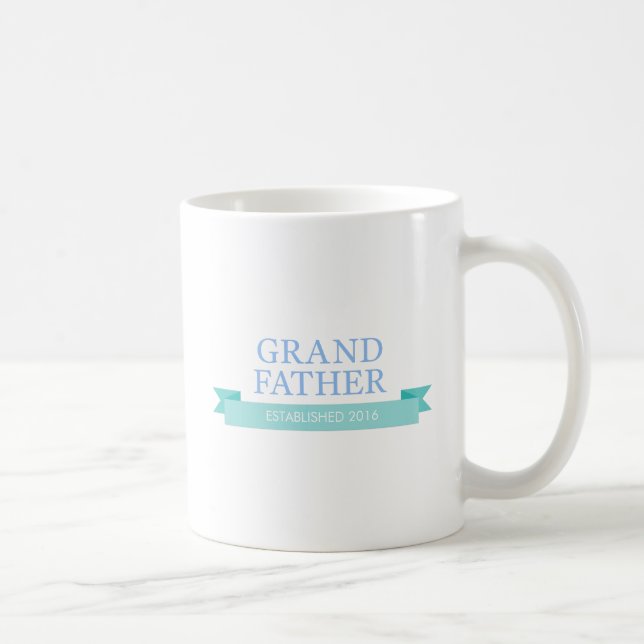 New GrandFather,Grandparents' Day Personalise Year Coffee Mug (Right)