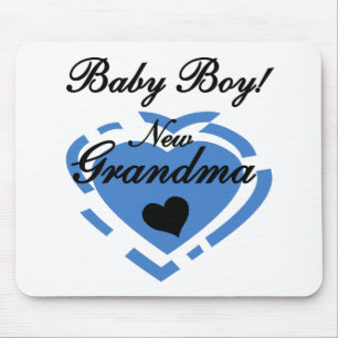 New Grandma Baby Boy Tshirts and Gifts Mouse Pad