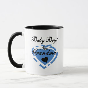 New Grandma Baby Boy Tshirts and Gifts Mug