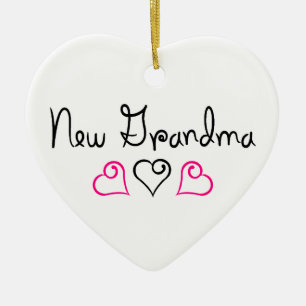New Grandma Ceramic Ornament