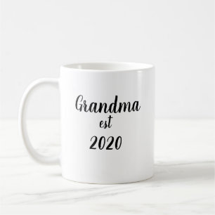 New Grandma Grandpa Grandparent add Year est  Gift Coffee Mug