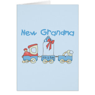 New Grandma of Boy-Train Tshirts and Gifts