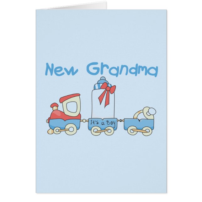 New Grandma of Boy-Train Tshirts and Gifts (Front)