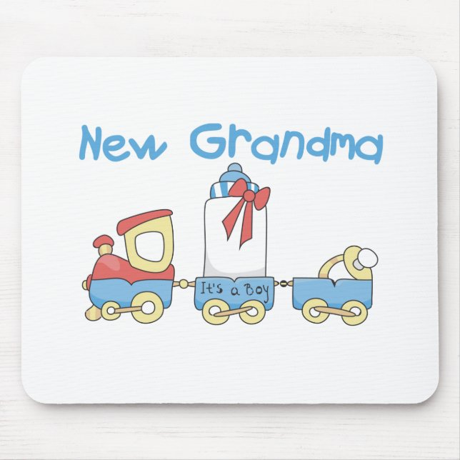 New Grandma of Boy-Train Tshirts and Gifts Mouse Pad (Front)