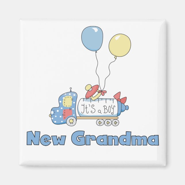 New Grandma of Boy Truck Tshirts and Gifts Magnet (Front)
