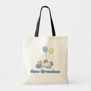 New Grandma of Boy Truck Tshirts and Gifts Tote Bag