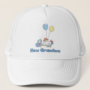 New Grandma of Boy Truck Tshirts and Gifts Trucker Hat