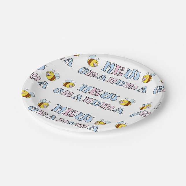New Grandma Paper Plate (Angled)