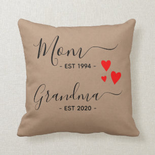 New Grandma reveal Mom Grandma established Cushion