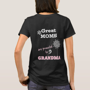 New Grandma T-shirts Great Mum promoted Grandma