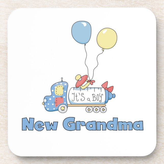 New Grandma Truck It's a Boy Gifts Coaster (Front)