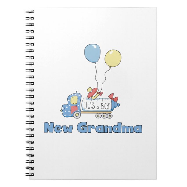 New Grandma Truck It's a Boy Gifts Notebook (Front)