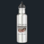 new grandmother first mothers day baby photo 710 ml water bottle<br><div class="desc">Celebrate grandma on her first mothers day with this personalised stainless steel water bottle.  All text can be customised.  Add your own photo to create a truly unique gift for her first mothers day as a grandma.</div>