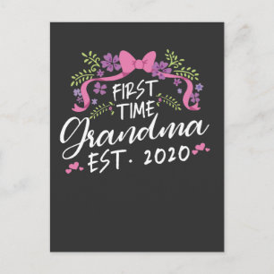 New Grandmother First Time Grandma 2020 Family Postcard