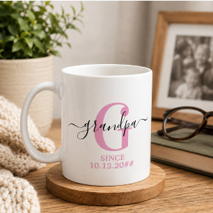 New Grandpa and Grandpa Monogram Coffee Mug