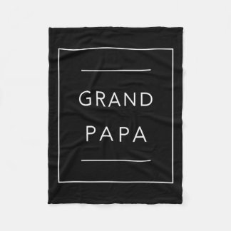 New Grandpa Announcement For A Papa Promoted To Fleece Blanket