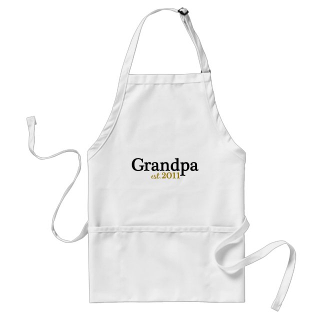 New Grandpa est 2011 Standard Apron (Front)