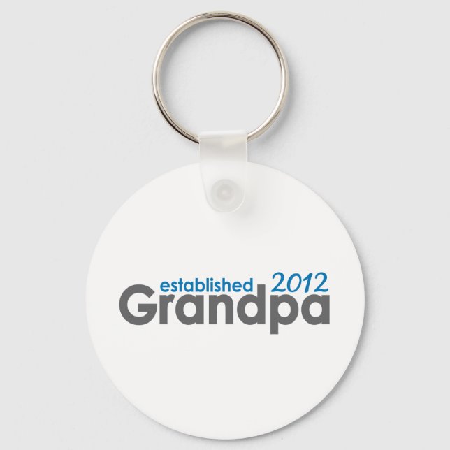 New Grandpa established 2012 Key Ring (Front)