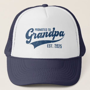 New Grandpa Gifts for Men, Funny Grandpa Est 2025  Trucker Hat