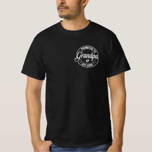 New Grandpa Promoted to Grandpa 2026 T-Shirt