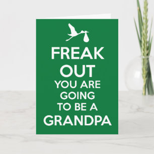 New Grandpa to Be Pregnancy Announcement Card