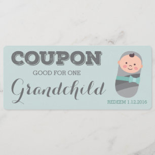 New Grandparent Announcement Coupon for Grandchild