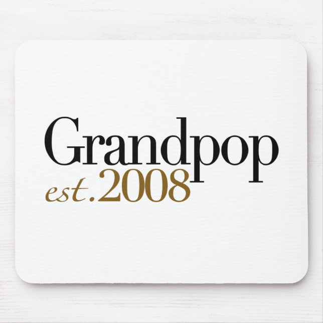 New Grandpop Est 2008 Mouse Pad (Front)