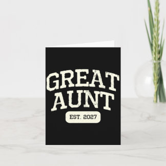 New Great Aunt Est 2027 1st First Time Pregnancy Card