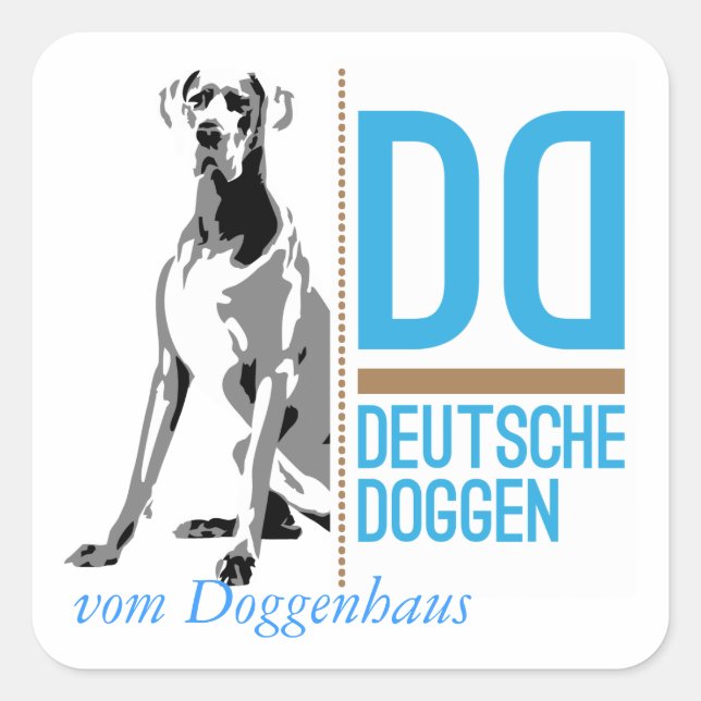 New Great Dane Sticker (Front)