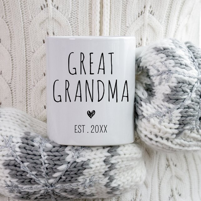 New Great Grandma Baby Announcement Reveal Gifts Coffee Mug (Creator Uploaded)