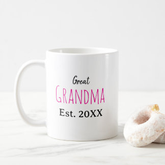 New Great Grandma Baby Birth Stats Coffee Mug