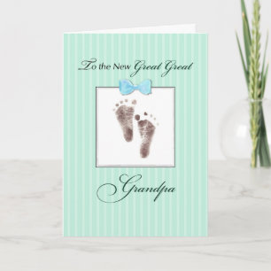 New Great Great Grandpa of Great Great Grandson Card