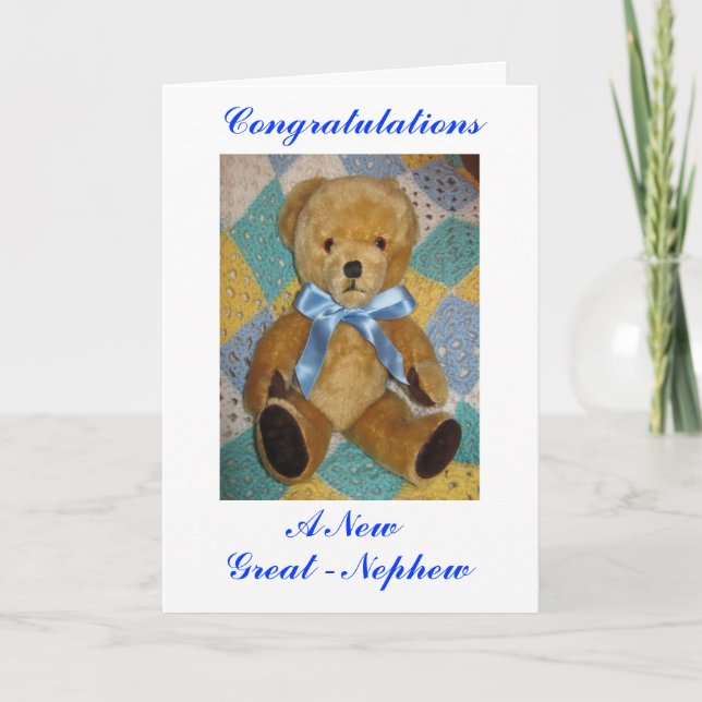 New Great-Nephew Card (Front)