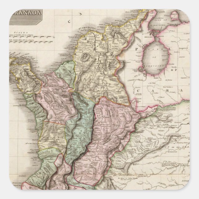 New Grenada Square Sticker (Front)