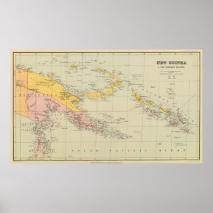 New Guinea and Solomon Islands Poster